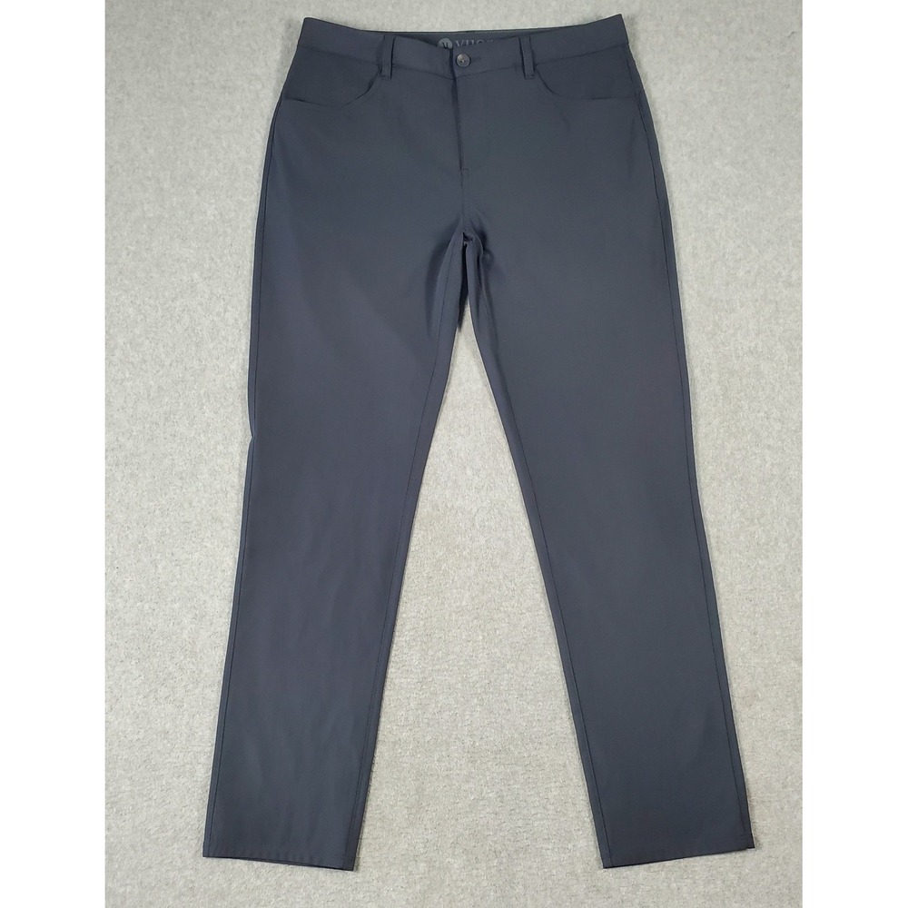 Vuori Meta Pants V430 Mens 34x31 Dark Gray Chinos Performance Stretch Golf